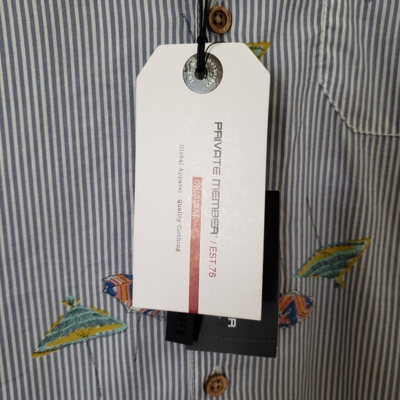 Private Member Men's Shirt Small M NEW Button Up Collar #80221 - Picture 6 of 7